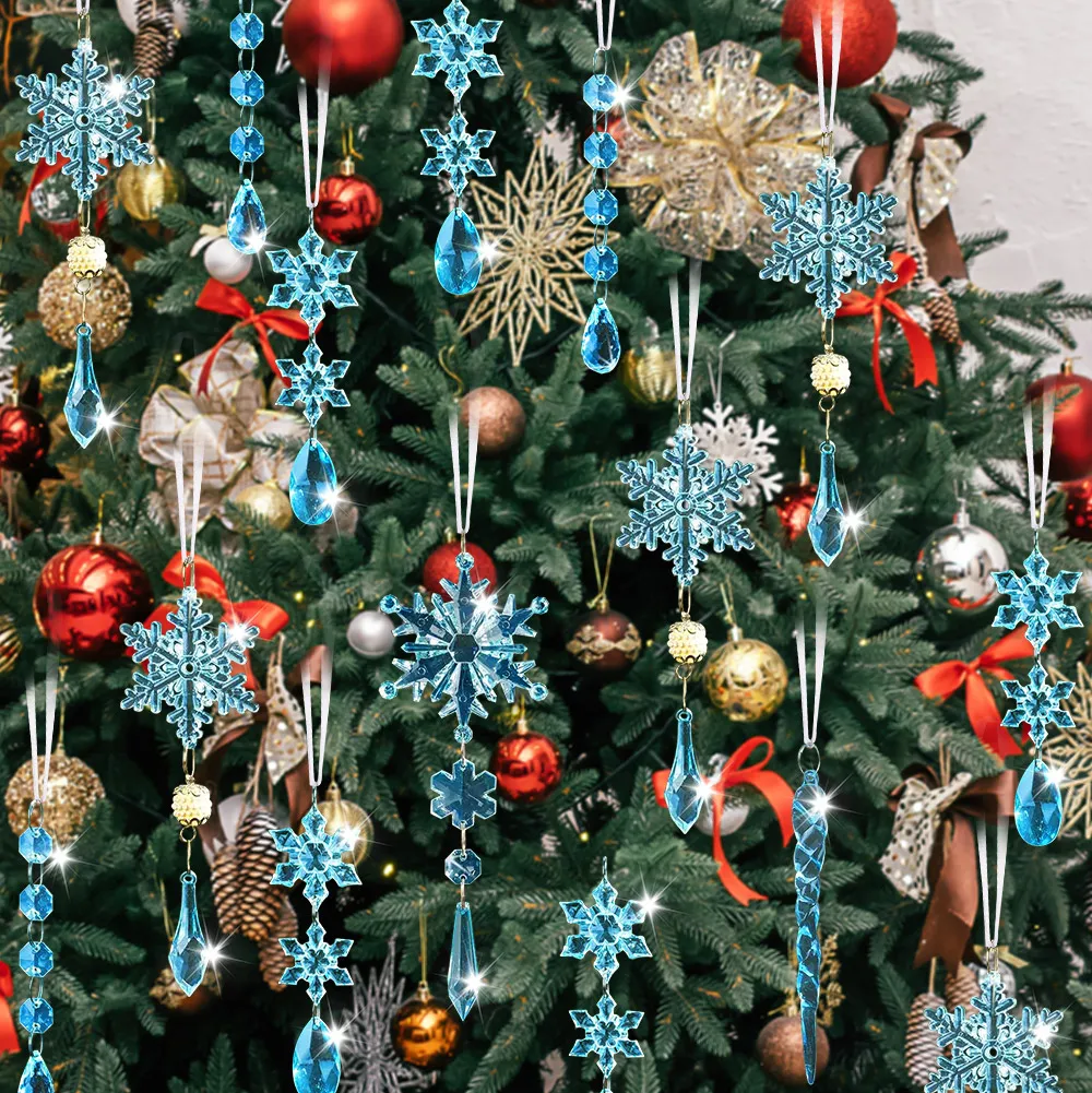 Adornos Para Arbol De Navidad De Colgante De Acrílico 36 Pcs